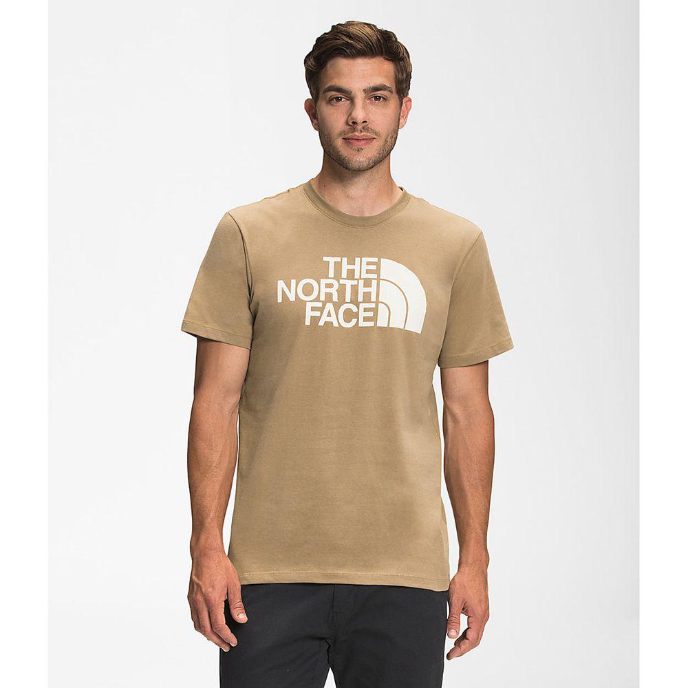 The North Face Κοντό Μανίκι Half Dome Ανδρικα T Shirt - Ασπρα (DMNW26743)